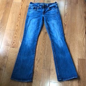 🔥Worn Once🔥 American Eagle 🦅  Vibrant Blue Jeans Like New